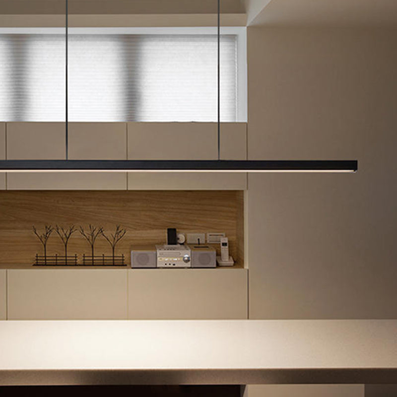 Edge Industriele LED Hanglamp Zwart Wit Metaal Hout Eetkamer