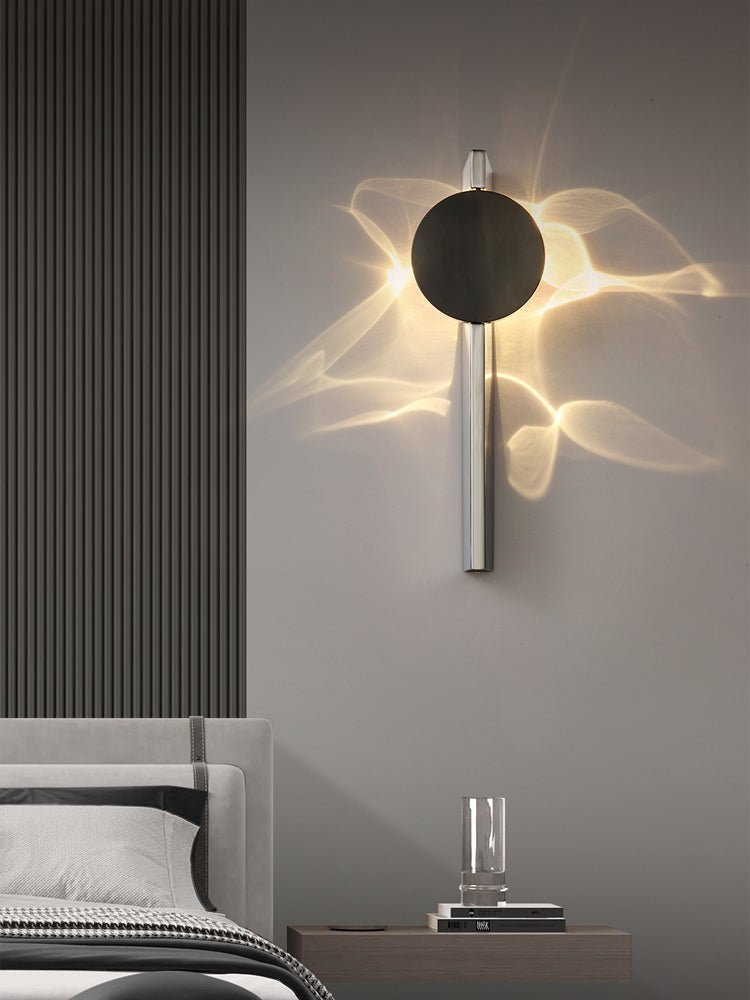 Pethr Wave Minimalistische wandlamp van staal