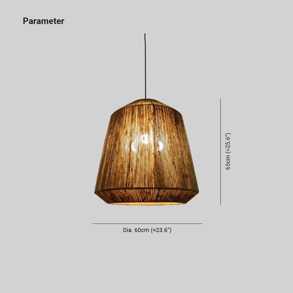 Alessio Retro Design Loom LED Hanglamp Bruin Slaapkamer Woonkamer