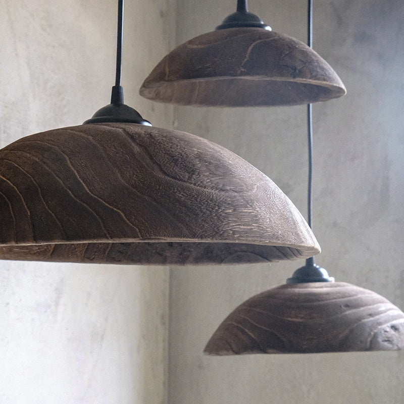 Alessio Moderne LED Hanglampen Bruin Hout Woonkamer Slaapkamer