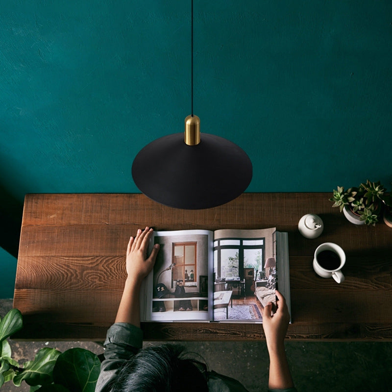 Carins Kegelvormig Design LED Hanglampen Zwart Wit Goud Metaal Eetkamer