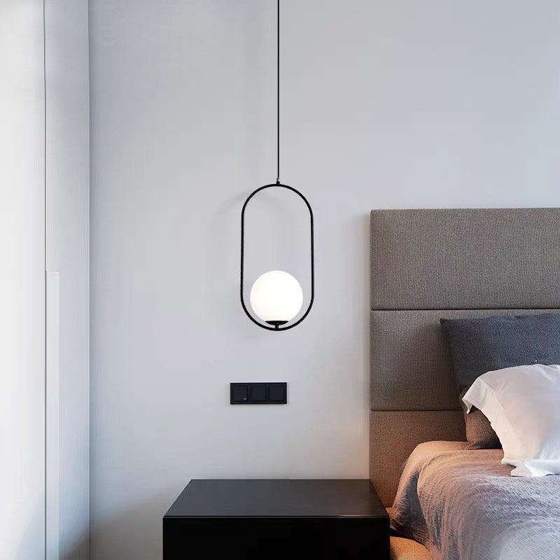 Valentina Vintage Eenvoudig LED Hanglamp Zwart/Messing Slaapkamer