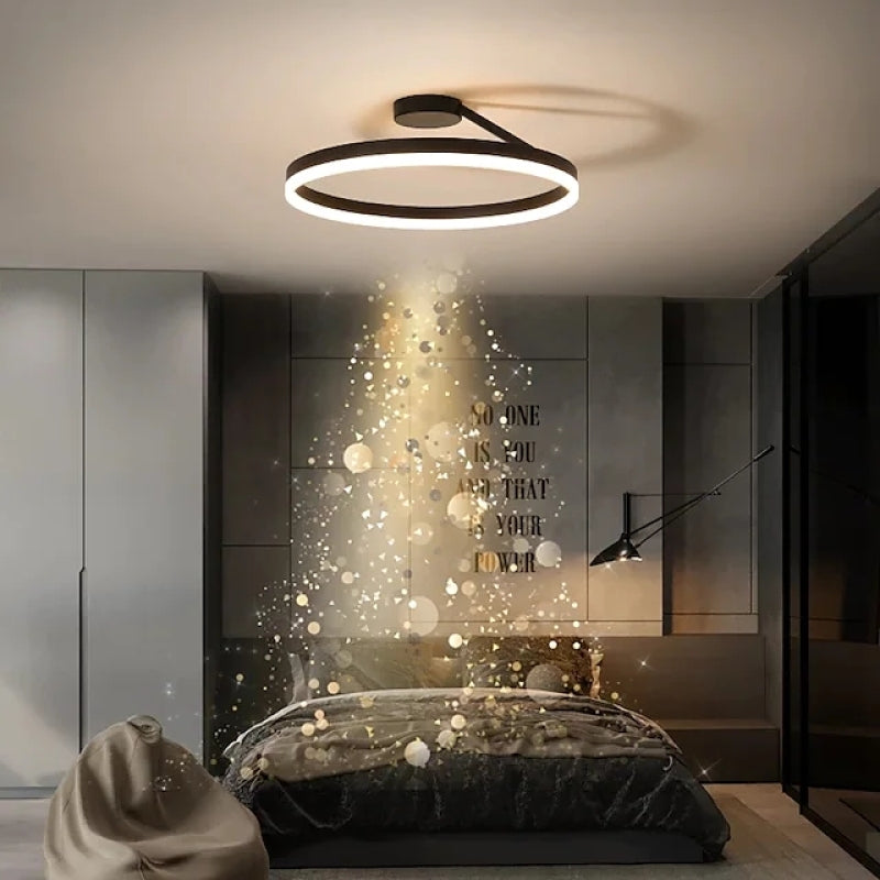 Arisha Moderne Design Gouden LEDPlafondlampen Wit Zwart Metaal