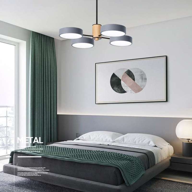 Sienna Art Deco Hanglampen Wit Groen Grijs Metaal Hout Woonkamer
