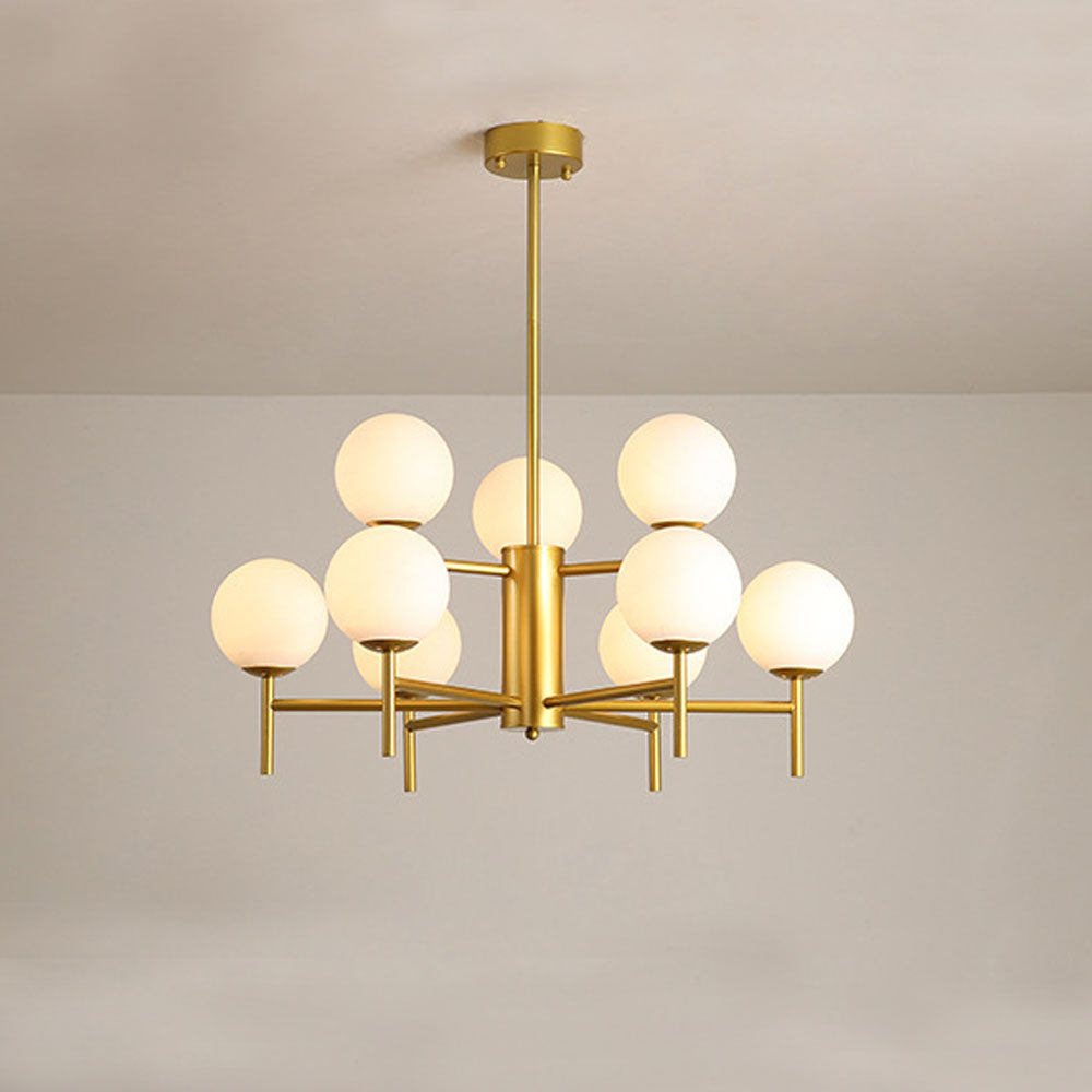 Alessio Moderne Globe LED Hanglamp Bubble Van Metaal/Glas Woonkamer