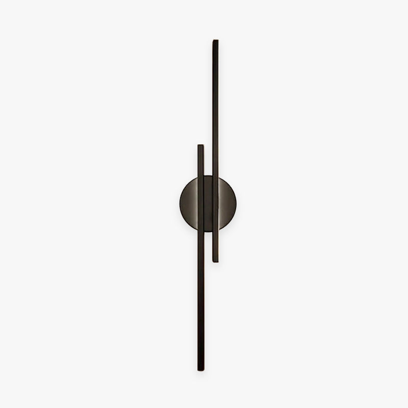 Alana Moderne Lineaire/Ronde LED Wandlamp Zwart/Wit Metaal/Acryl Slaap/Woonkamer