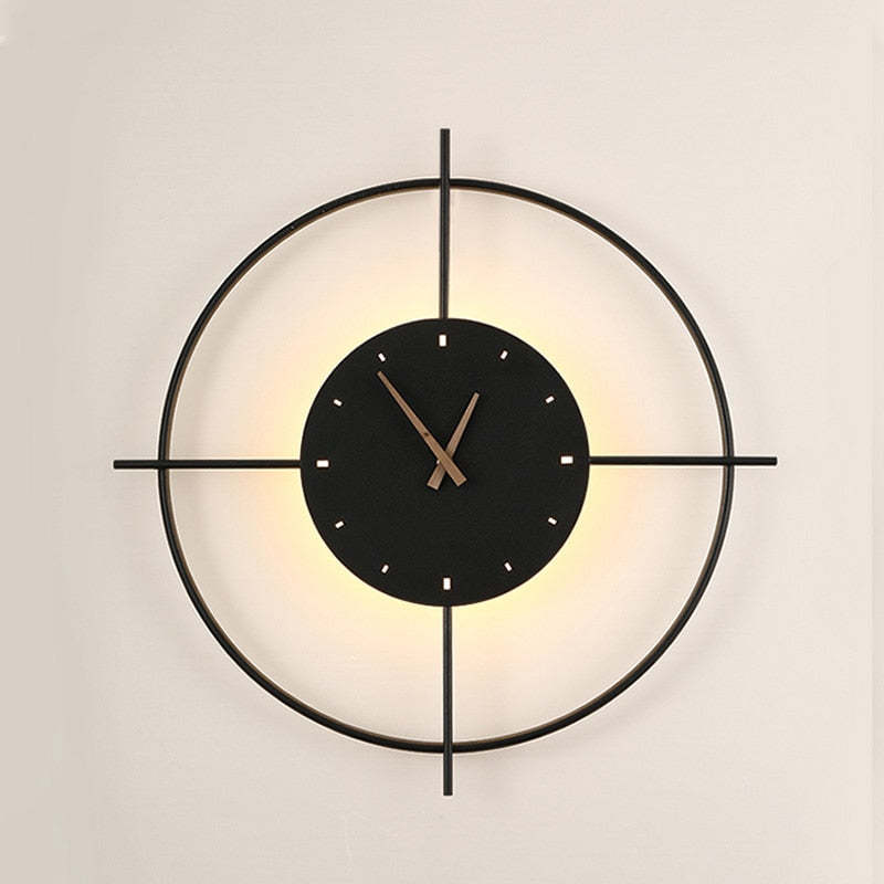 Nielsen Moderne Ronde Design LED Wandlampen Zwart Metaal Woonkamer
