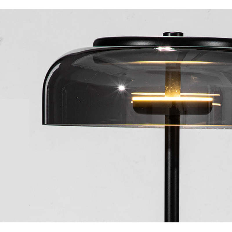Nordic Ronde LED Tafellampen Zwart Glas Metaal Eetkamer Woonkamer