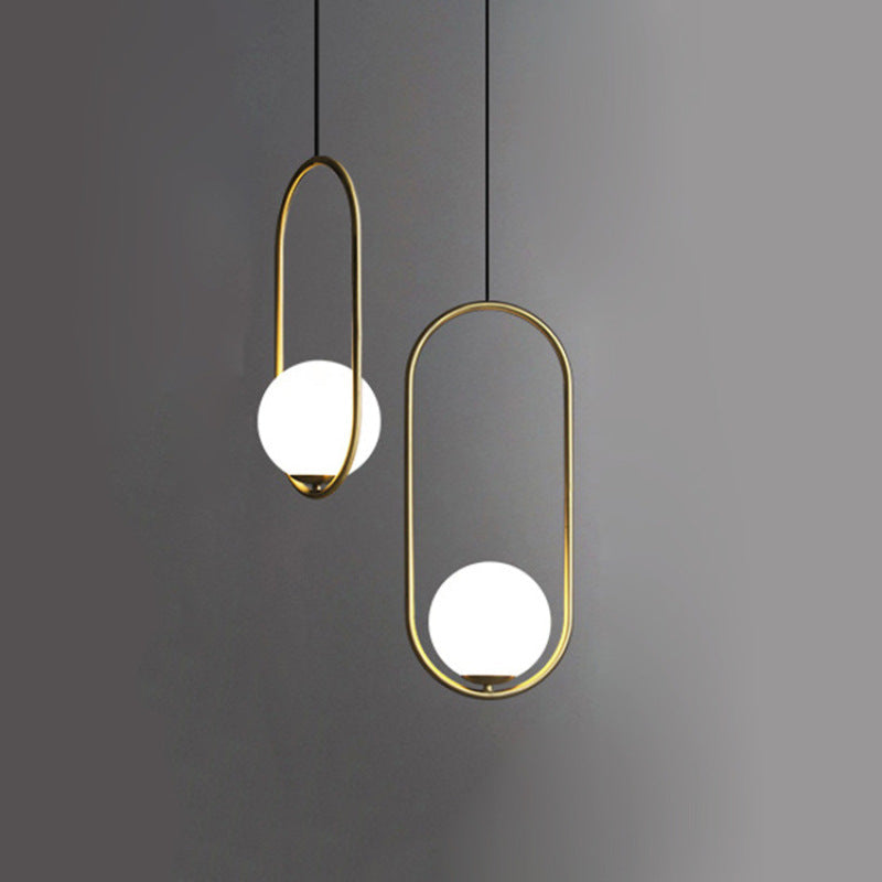 Valentina Vintage Eenvoudig LED Hanglamp Zwart/Messing Slaapkamer