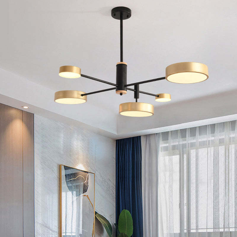 Sienna Moderne LED Hanglampen Grijs Wit Goud Metaal Slaap/Woon/Eetkamer