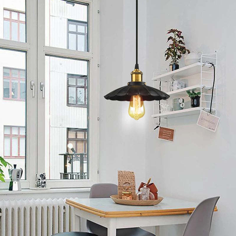 Alessio Moderne Industriële Hanglamp Van Metaal Pot Zwart Woonkamer