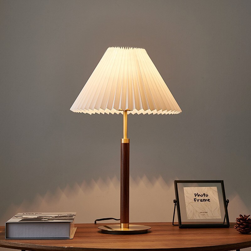 Ozawa Moderne Design Eenvoudig Notenhout/Metaal/Stof Tafel/Vloerlamp Woonkamer