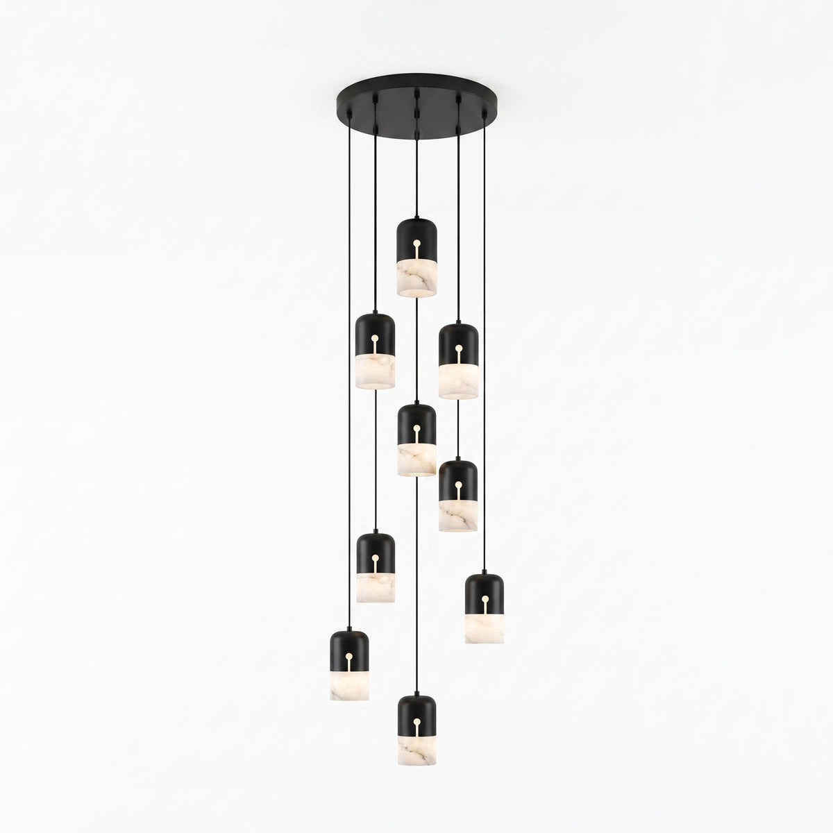 Silas Albast Tweekleurig Capsulevorm Hanglamp
