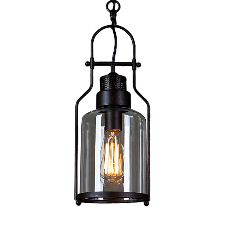 Austin Industrieel LED Hanglamp Zwart/Roest Metaal/Glas Binnen
