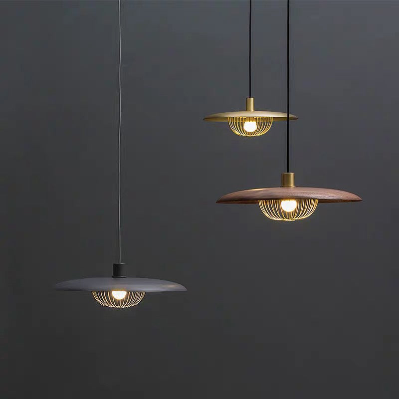 Cairns Modern LED Hanglamp Goud/Bruin/Grijs/Bruin/Hout Metaal Woonkamer
