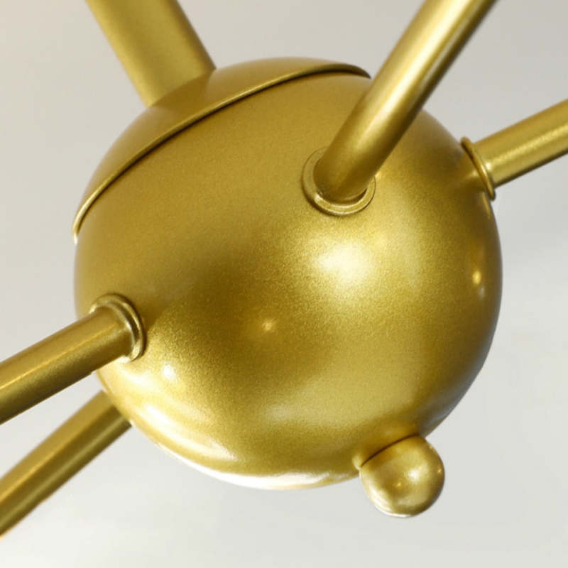 Valentina Moderne Bubbel LED Hanglamp Metaal/Glas Zwart/Goud Woonkamer/Slaapkamer