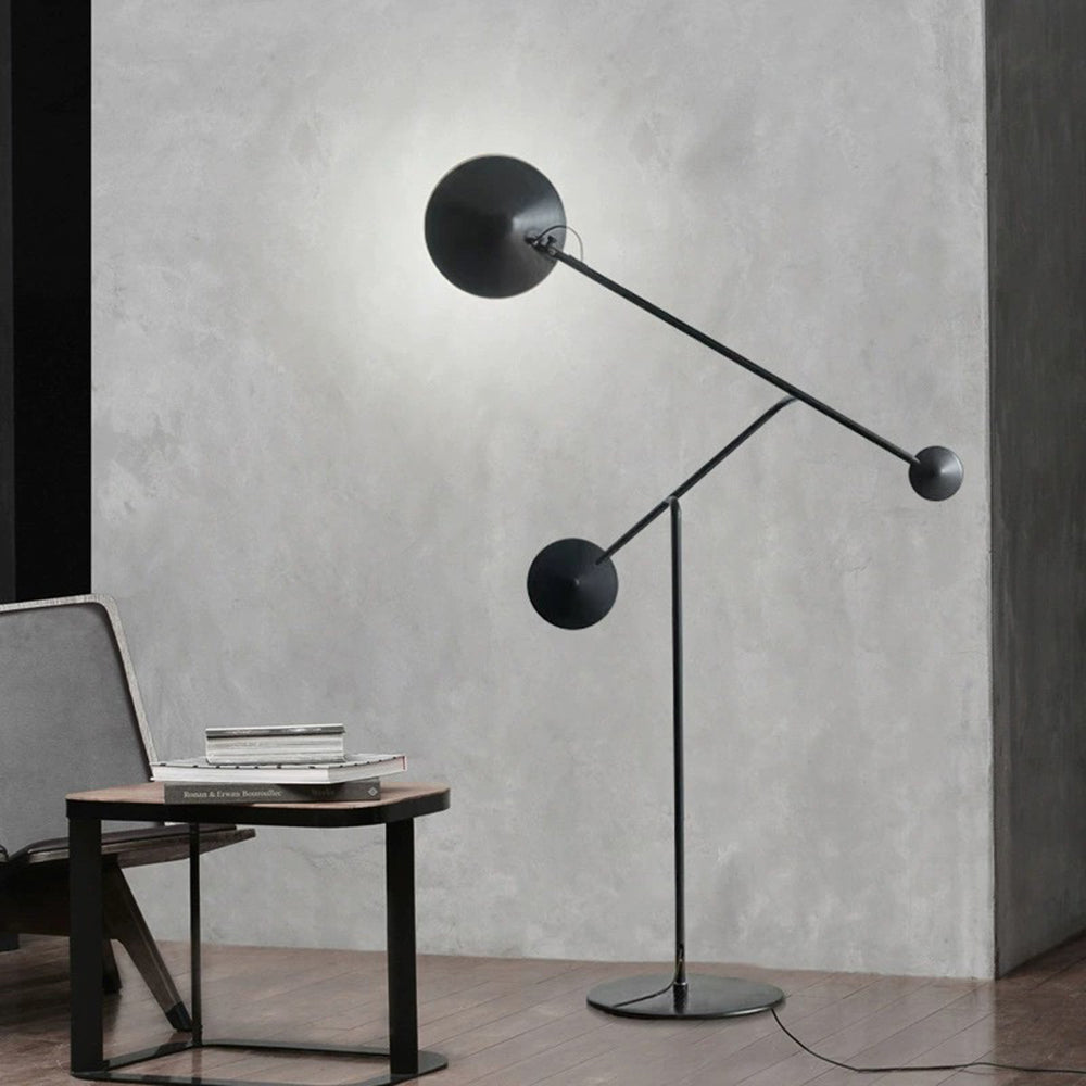 Avi Moderne Design LED Vloerlamp Zwart Metaal Woonkamer Slaapkamer