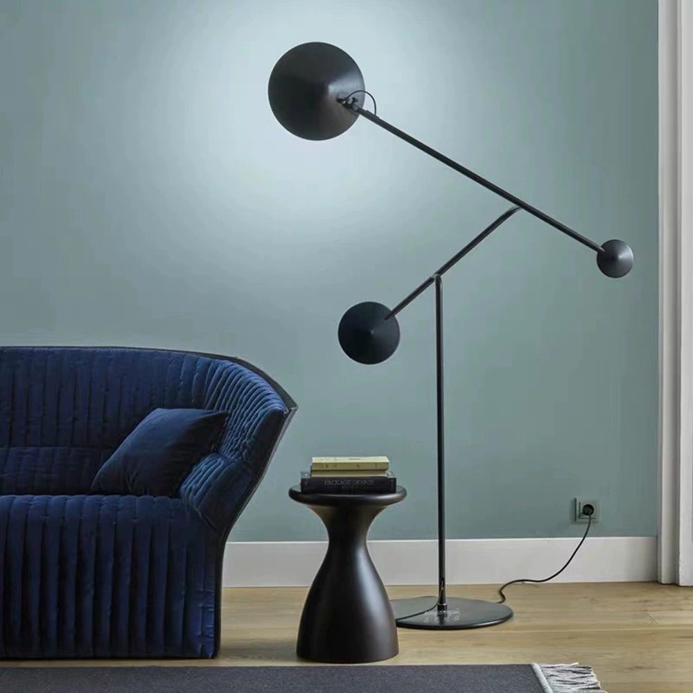 Avi Moderne Design LED Vloerlamp Zwart Metaal Woonkamer Slaapkamer