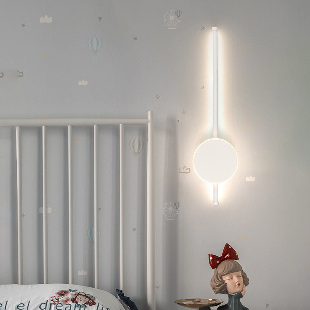 Edge Moderne Ronde Lineaire LED Wandlamp Wit/Zwart/Goud Woon/Slaapkamer Metaal&PC