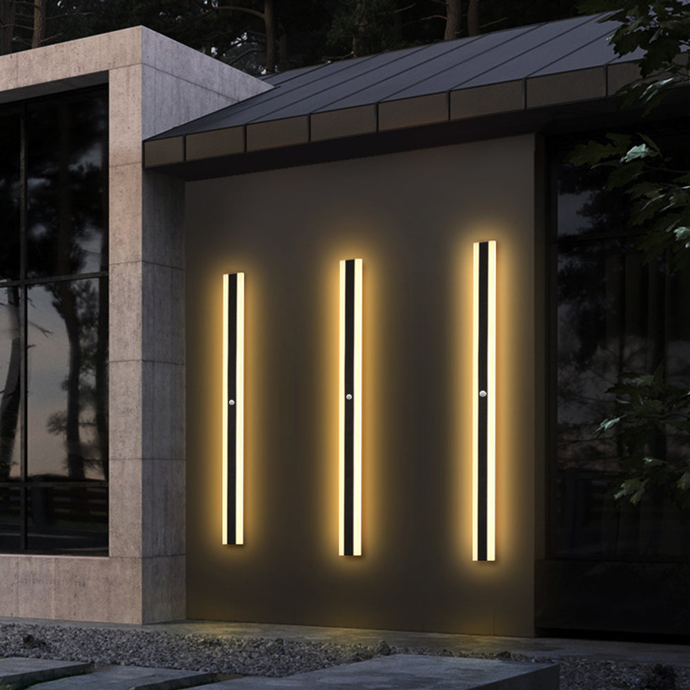 Orr Moderne Rechthoekig LED Buitenlamp Metaal/Acryl Zwart Tuin/Stoeprand/Balkon