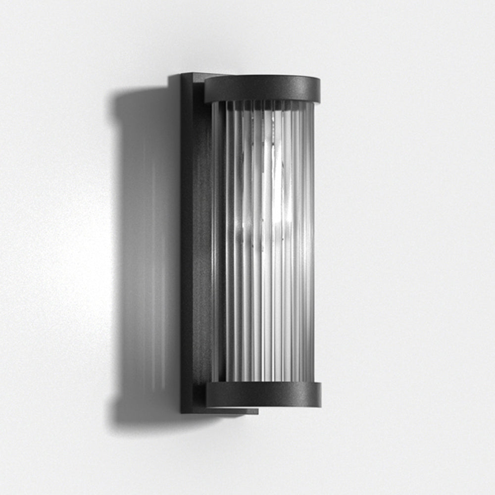 Orr Moderne Zonne Energie Buitenlamp Zwart Metaal/Glas Stoeprand/Balkon