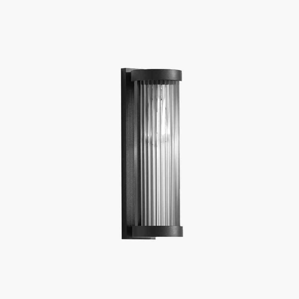 Orr Moderne Zonne Energie Buitenlamp Zwart Metaal/Glas Stoeprand/Balkon
