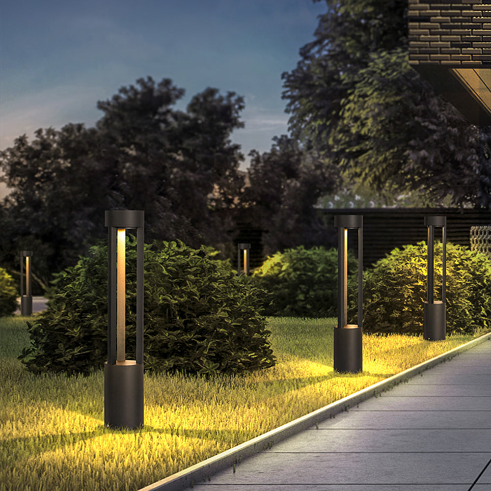 Pena Moderne Loom LED Buitenlamp Zwart Metaal Tuin/Stoeprand