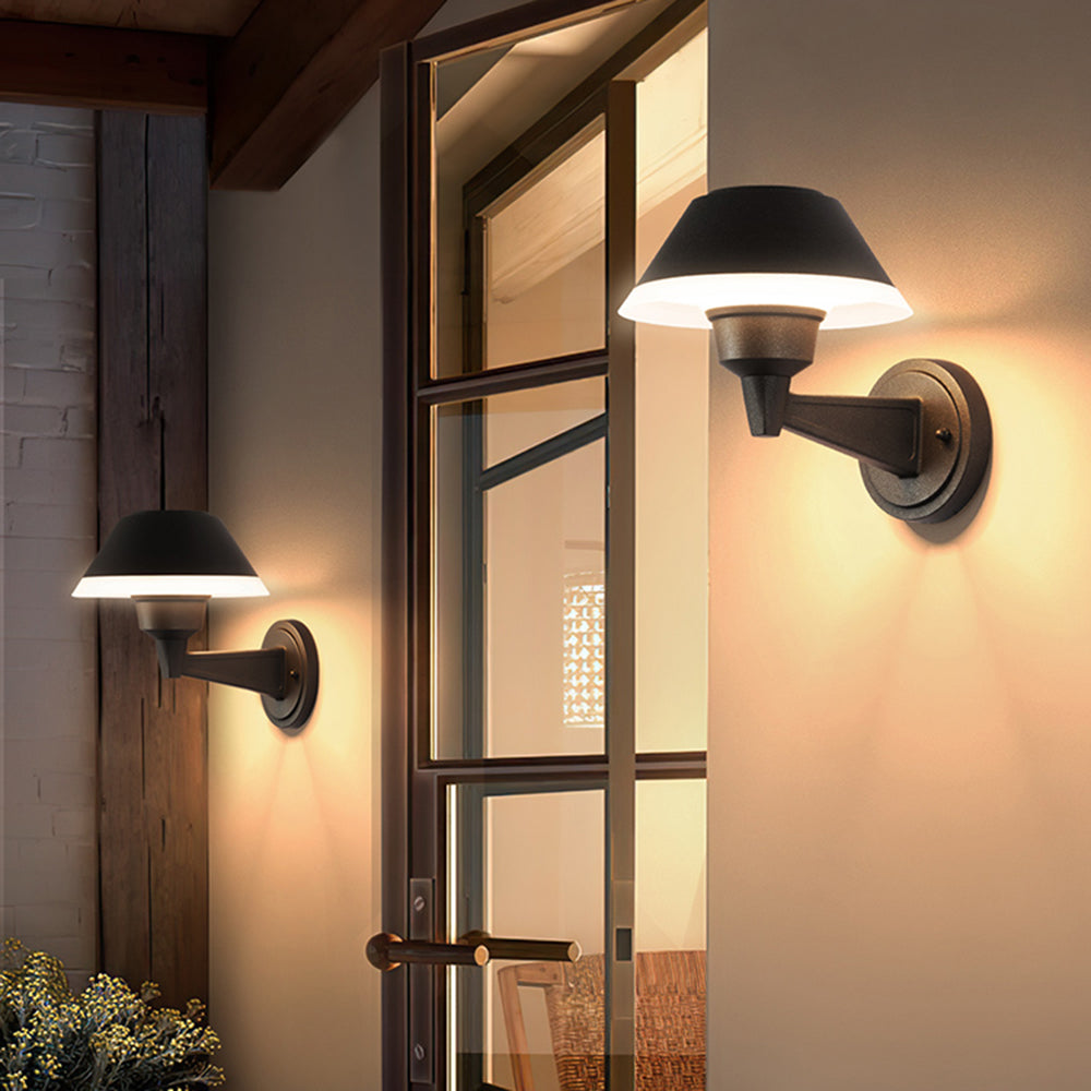 Carins Moderne Staande LED Buiten Wandlamp Zwart Metaal/Acryl