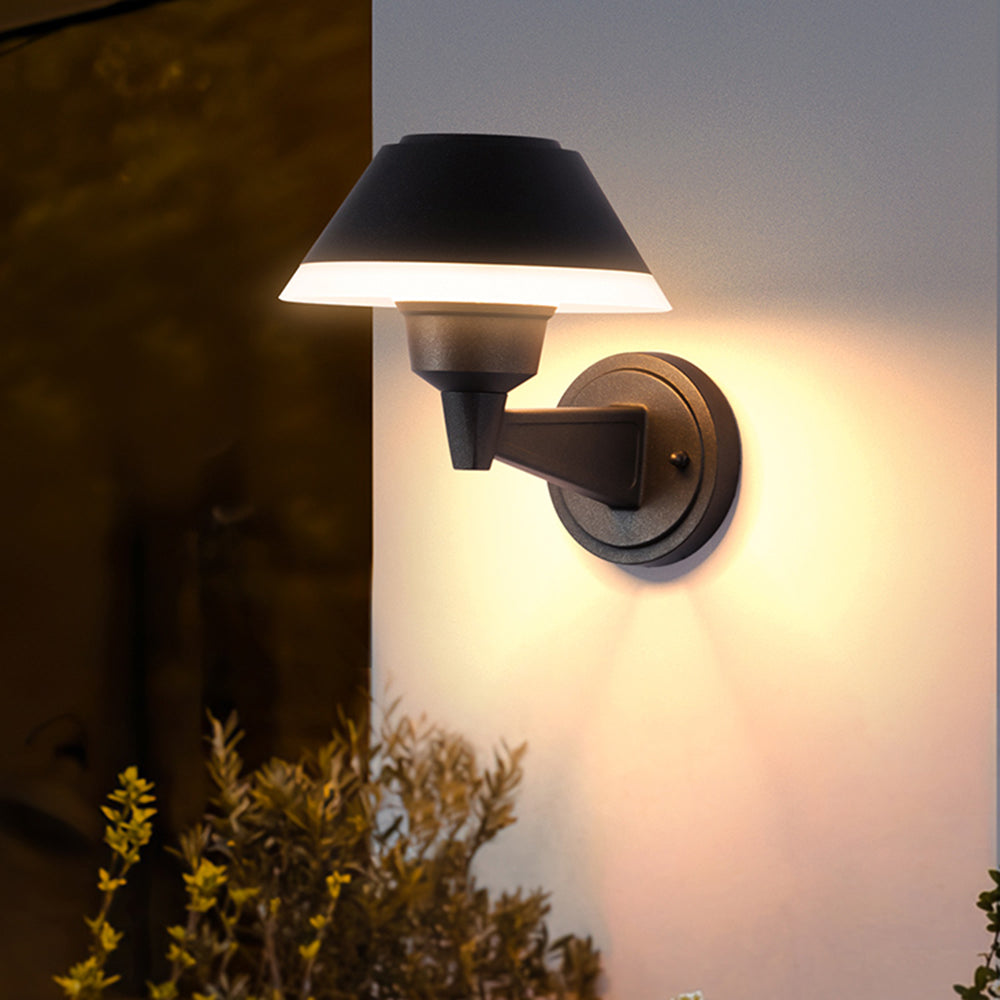 Carins Moderne Staande LED Buiten Wandlamp Zwart Metaal/Acryl