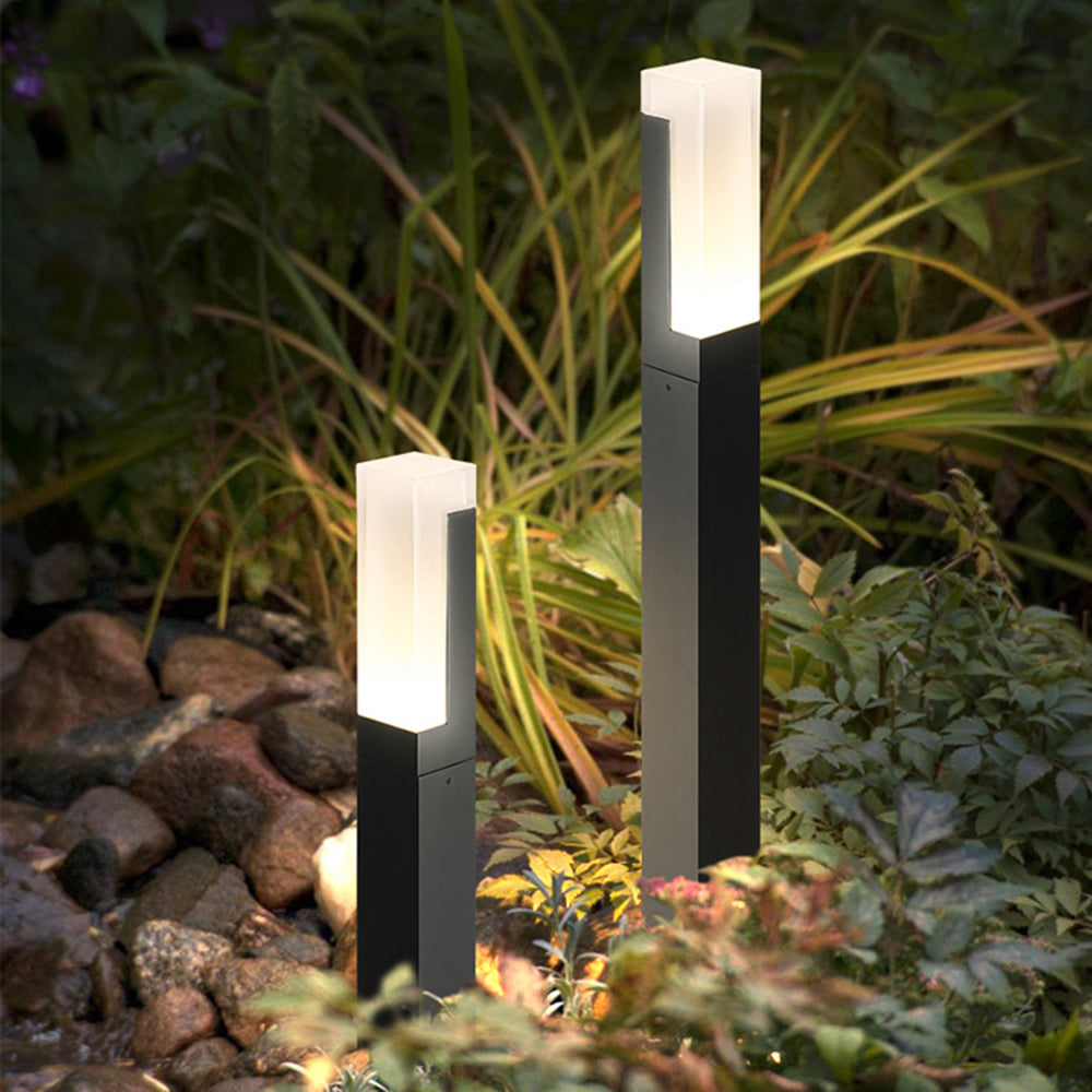 Pena Moderne Zonne Energie Buitenlamp Zwart Metaal Tuin/Stoeprand