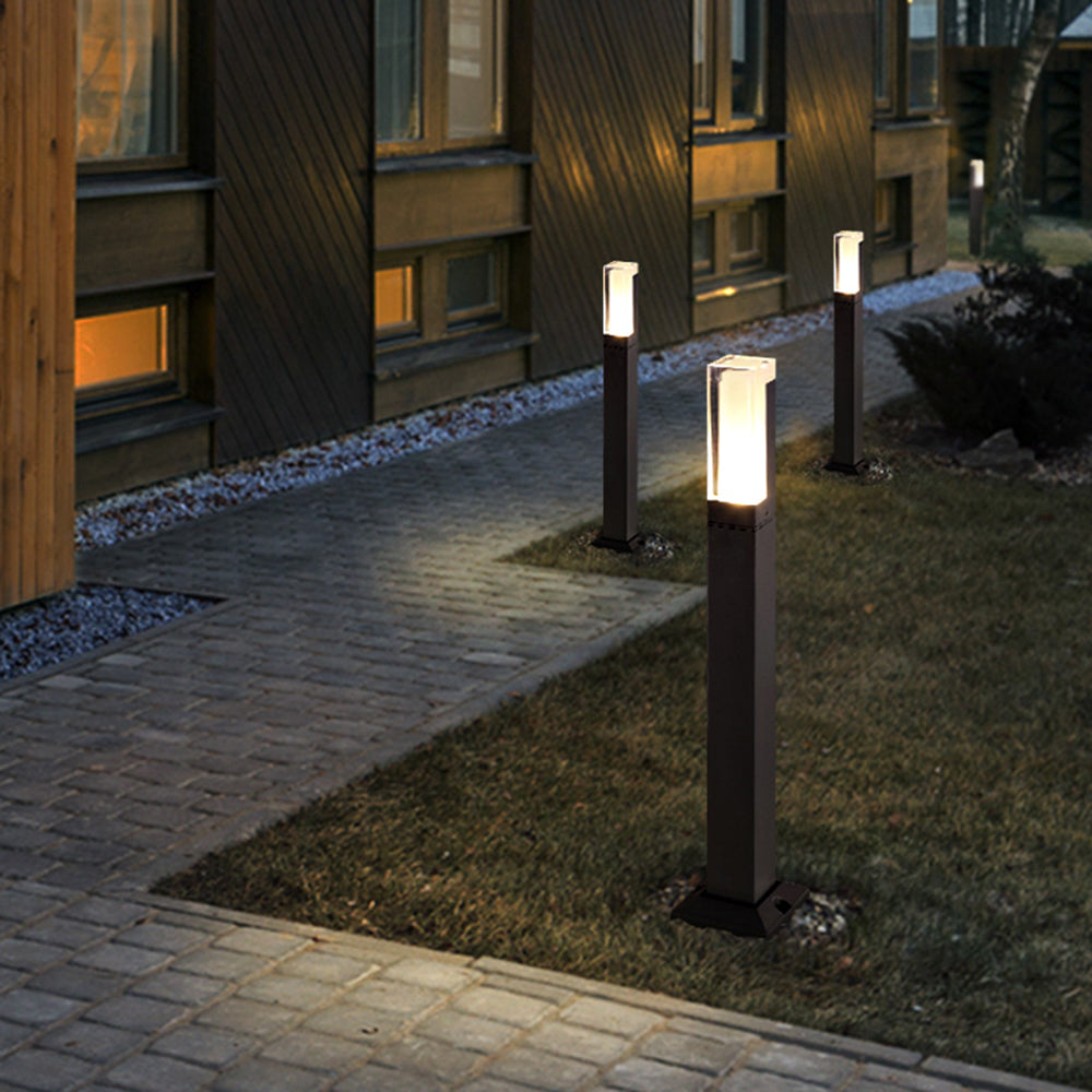 Pena Rechthoekig Hanglamp Zonne Energie Zwart Metaal/Acryl Tuin