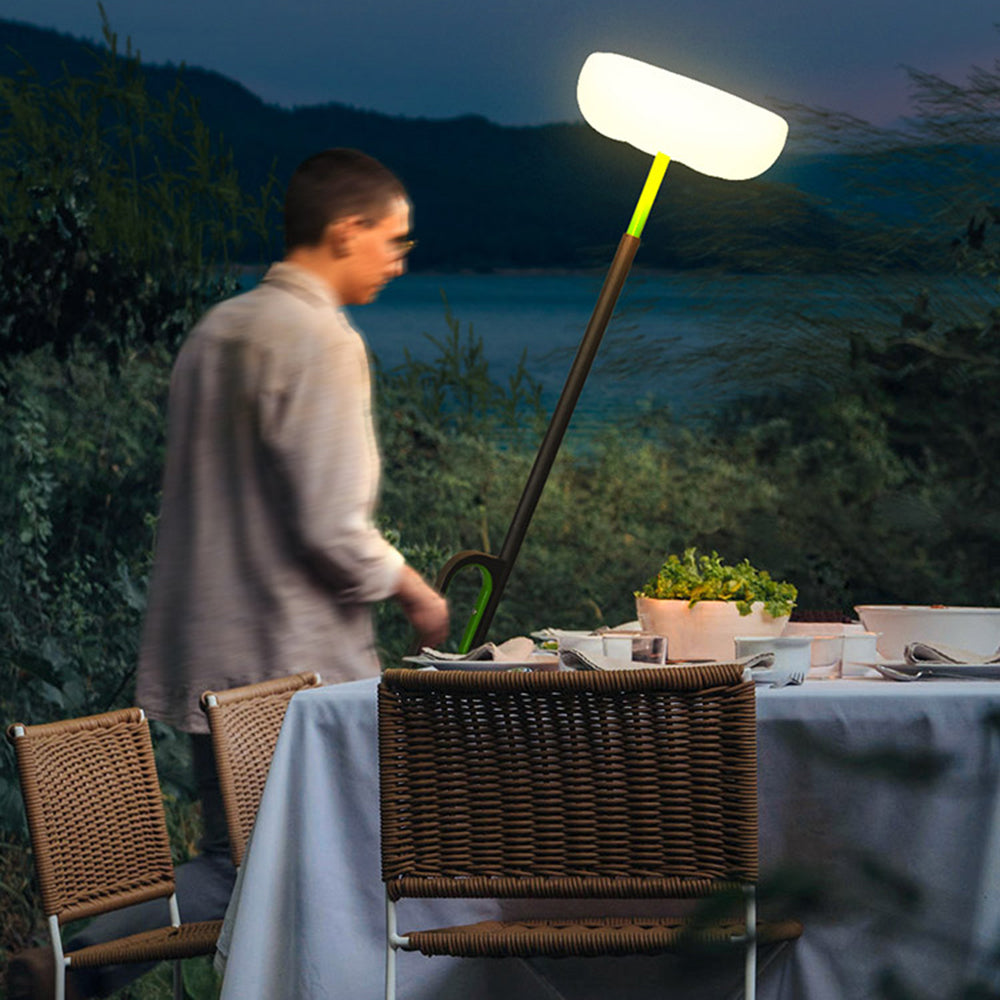 Orr Design Zonne/Oplaadbaar Buitenlamp Zwart/Groen Metaal/Acryl Tuin