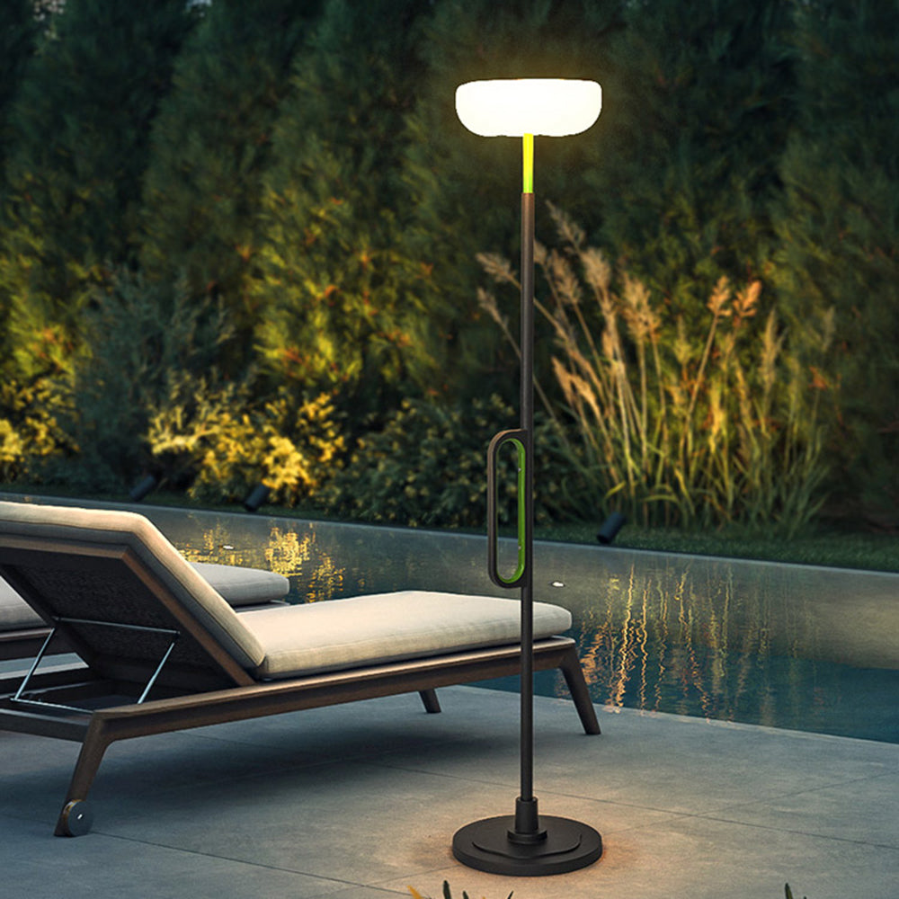Orr Design Zonne/Oplaadbaar Buitenlamp Zwart/Groen Metaal/Acryl Tuin