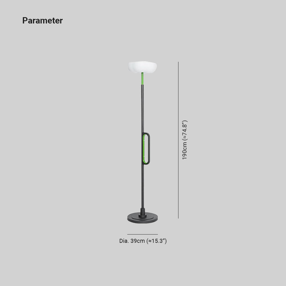 Orr Design Zonne/Oplaadbaar Buitenlamp Zwart/Groen Metaal/Acryl Tuin