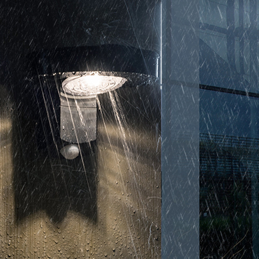 Orr Moderne Ronde LED Waterdichte Buitenlamp Zonne Metaal/Acryl Zwart Tuin/Stoeprand/Balkon