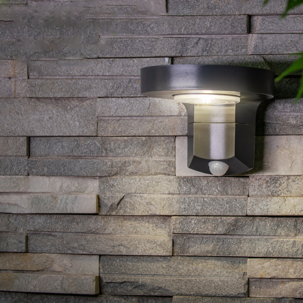 Orr Moderne Ronde LED Waterdichte Buitenlamp Zonne Metaal/Acryl Zwart Tuin/Stoeprand/Balkon