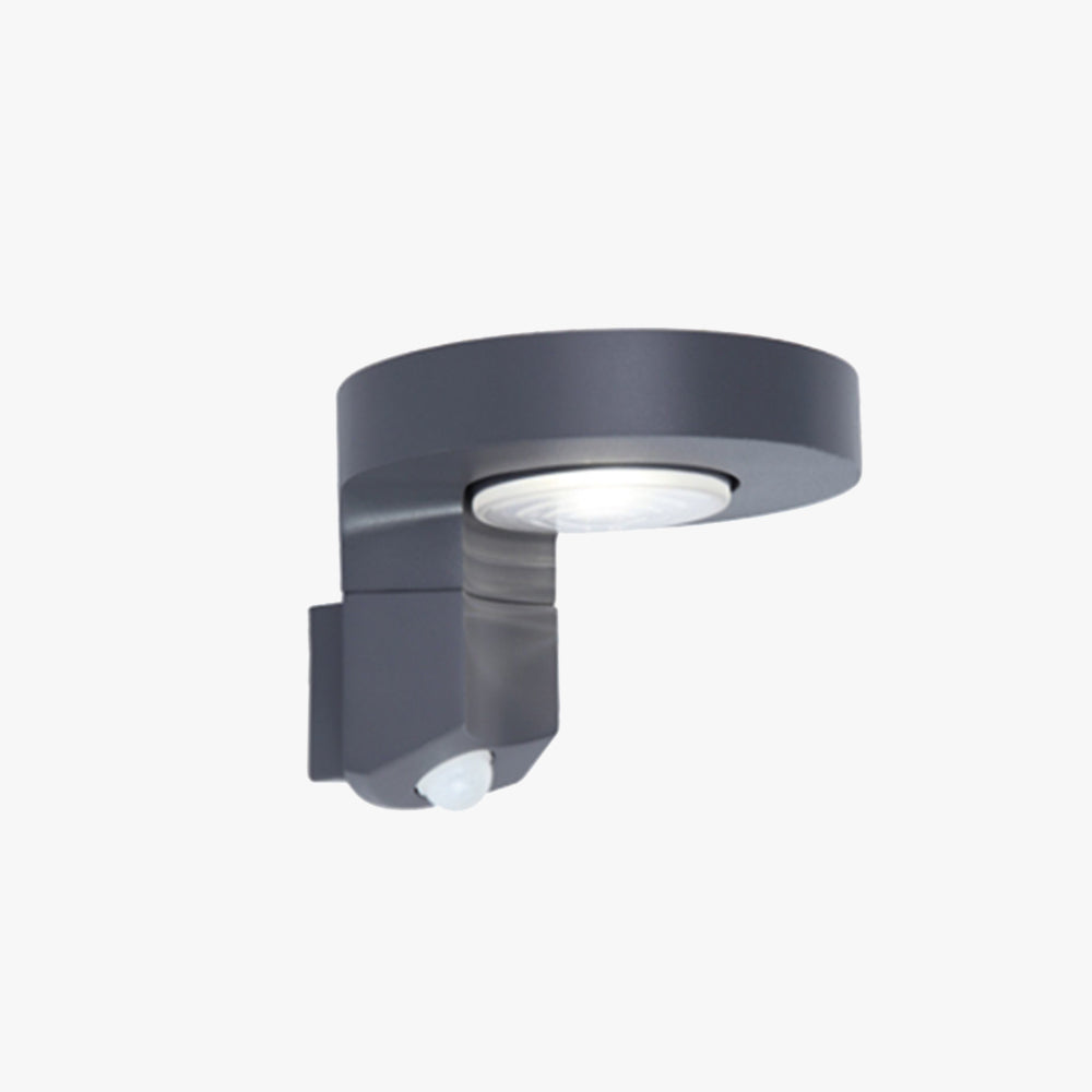 Orr Moderne Ronde LED Waterdichte Buitenlamp Zonne Metaal/Acryl Zwart Tuin/Stoeprand/Balkon