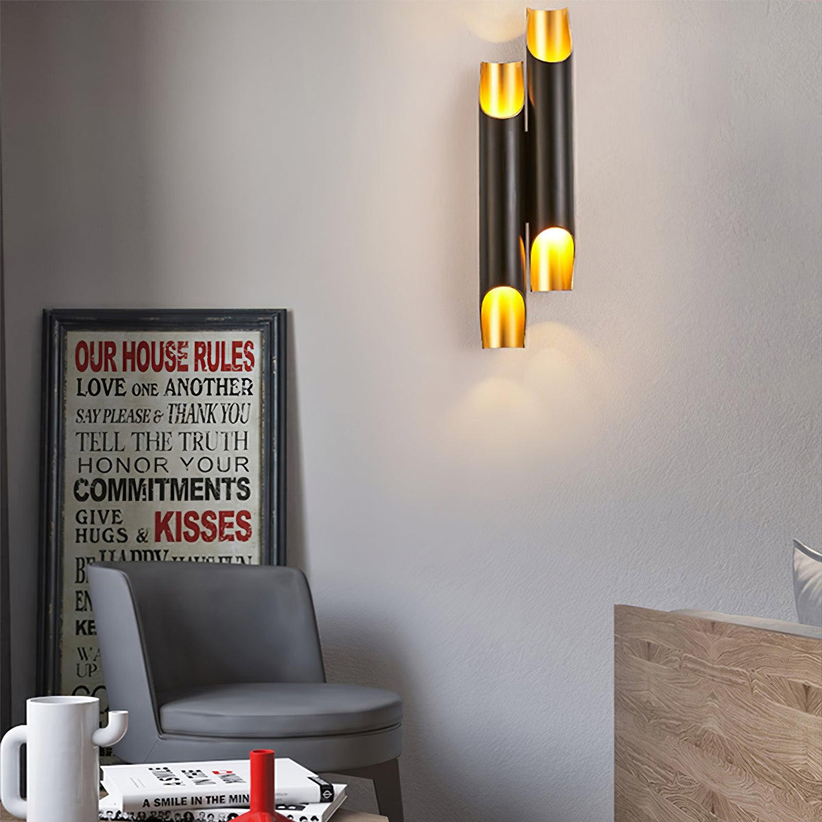 Norearia Moderne Minimalistische Rechte wandlamp
