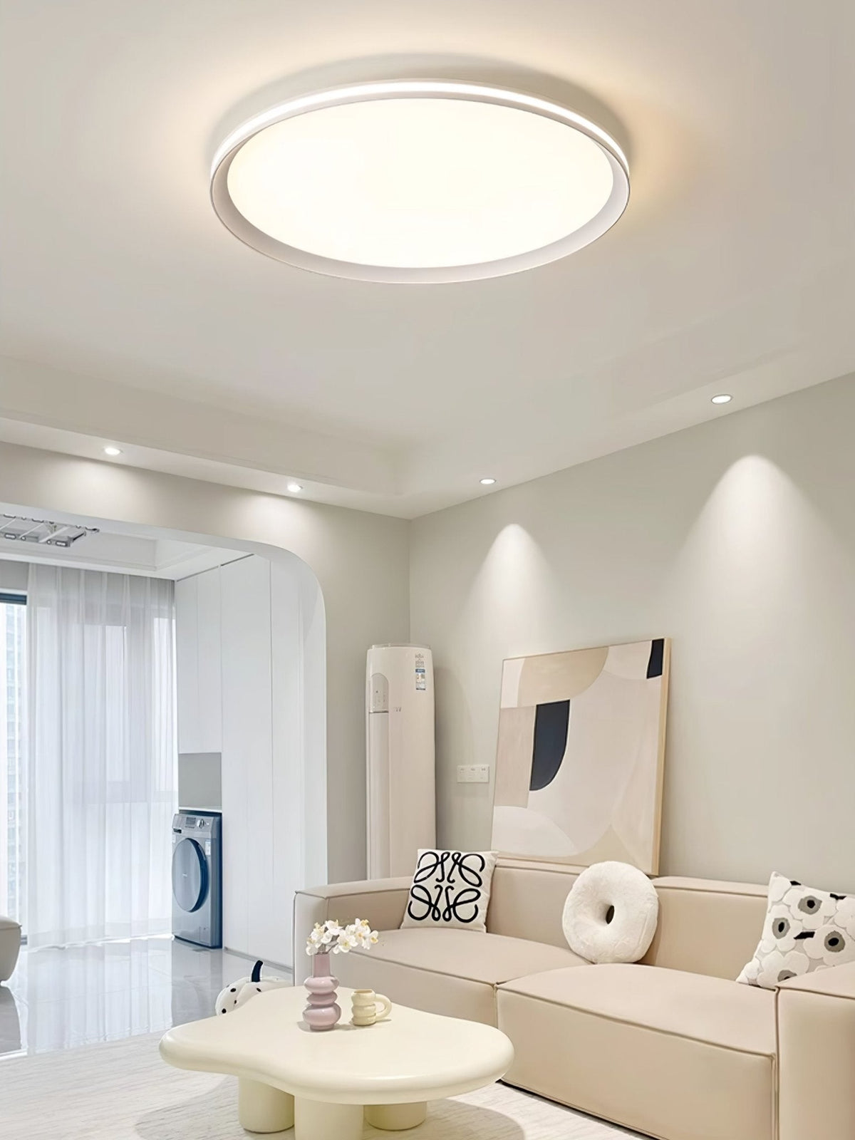 Avtheira Moderne minimalistische ronde plafondlamp met LED