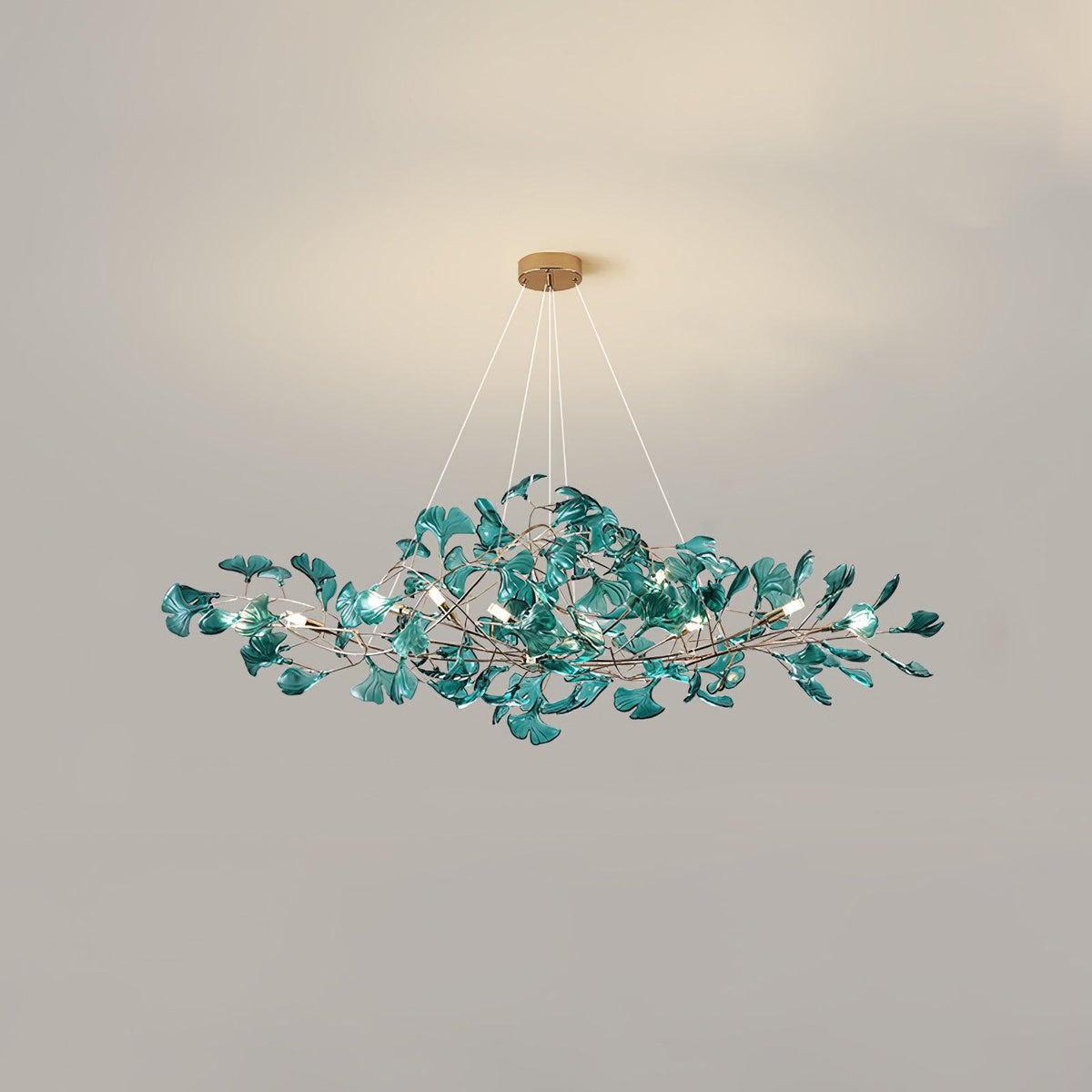 Ralenis luxe Ginkgo Leaf kroonluchter