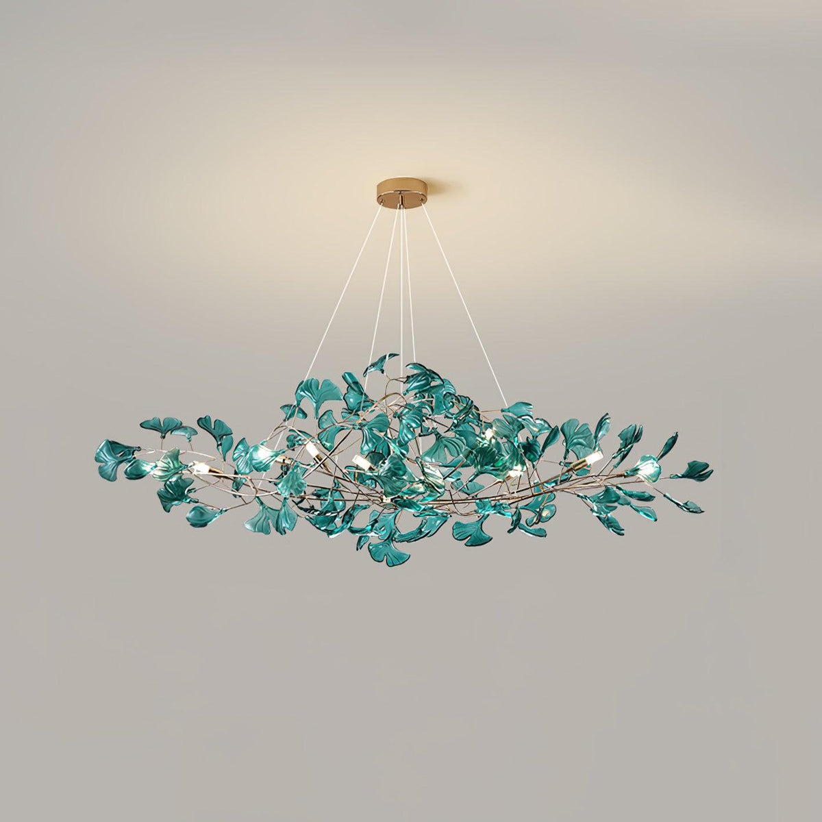 Ralenis luxe Ginkgo Leaf kroonluchter