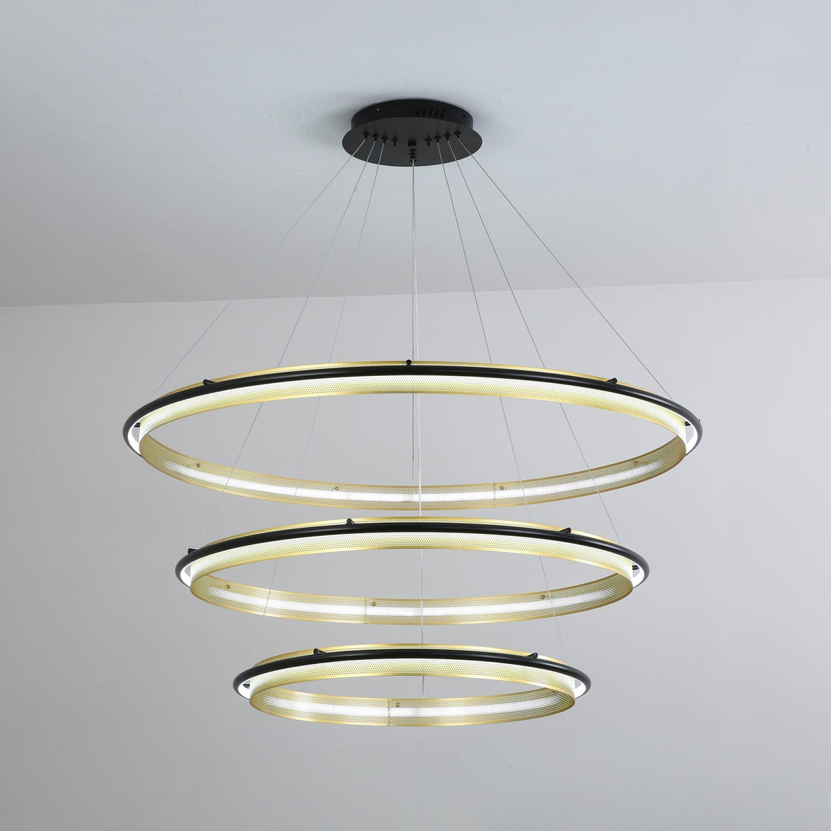 Erveliel moderne minimalistische LED ronde kroonluchter