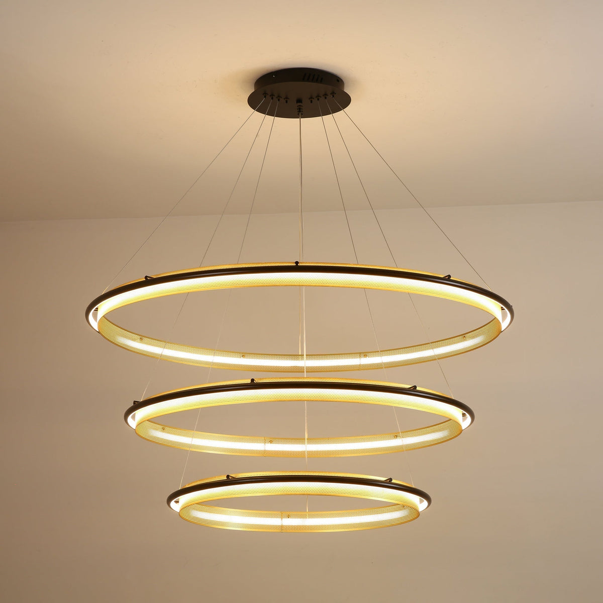 Erveliel moderne minimalistische LED ronde kroonluchter