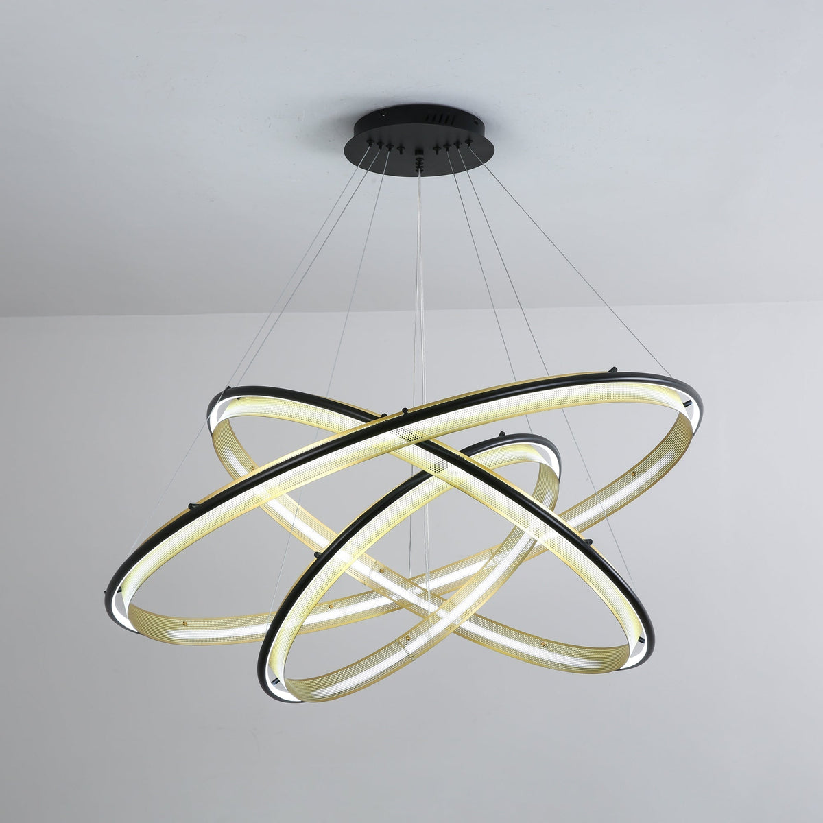 Erveliel moderne minimalistische LED ronde kroonluchter