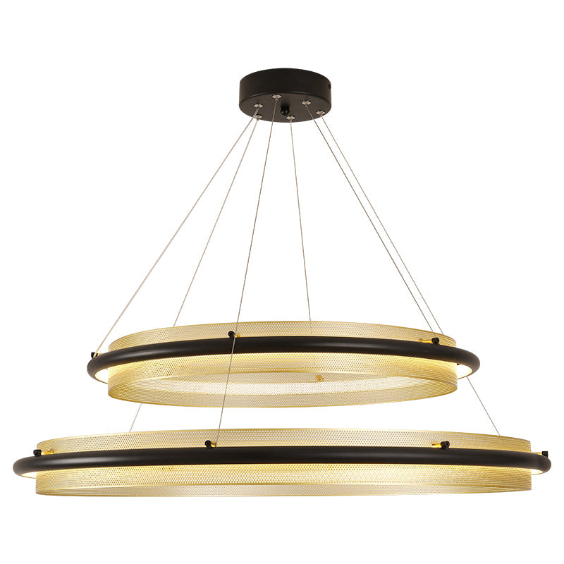 Erveliel moderne minimalistische LED ronde kroonluchter