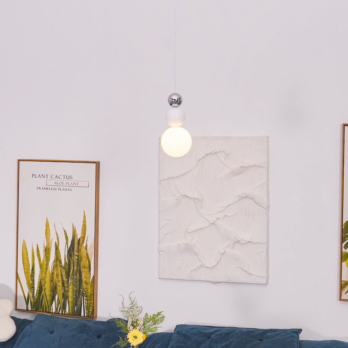 Elynd Acryl drie-ballen hanglamp
