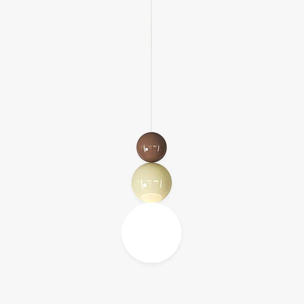 Elynd Acryl drie-ballen hanglamp