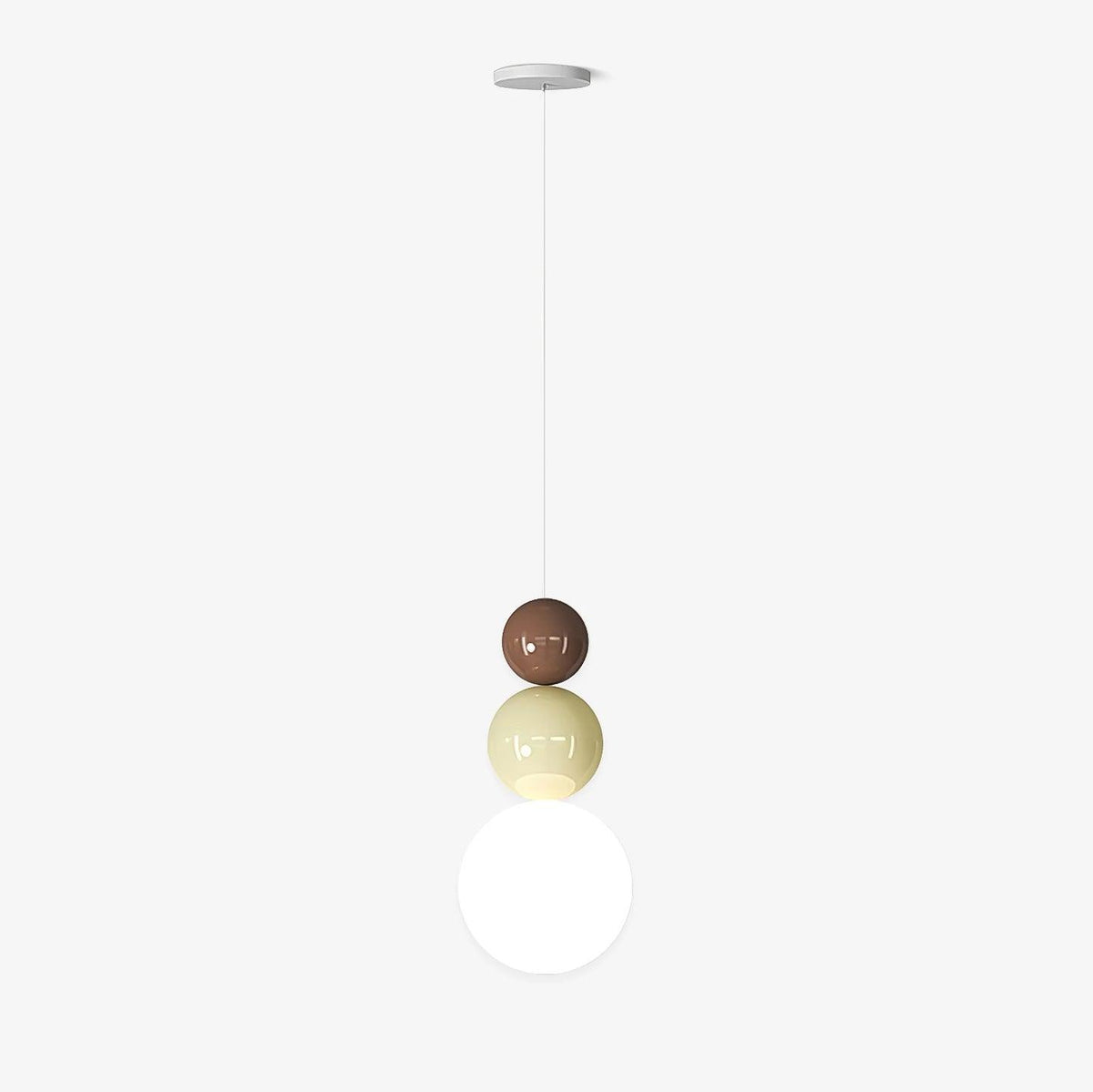 Elynd Acryl drie-ballen hanglamp