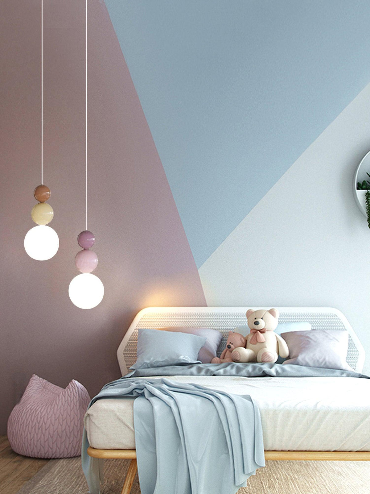 Elynd Acryl drie-ballen hanglamp