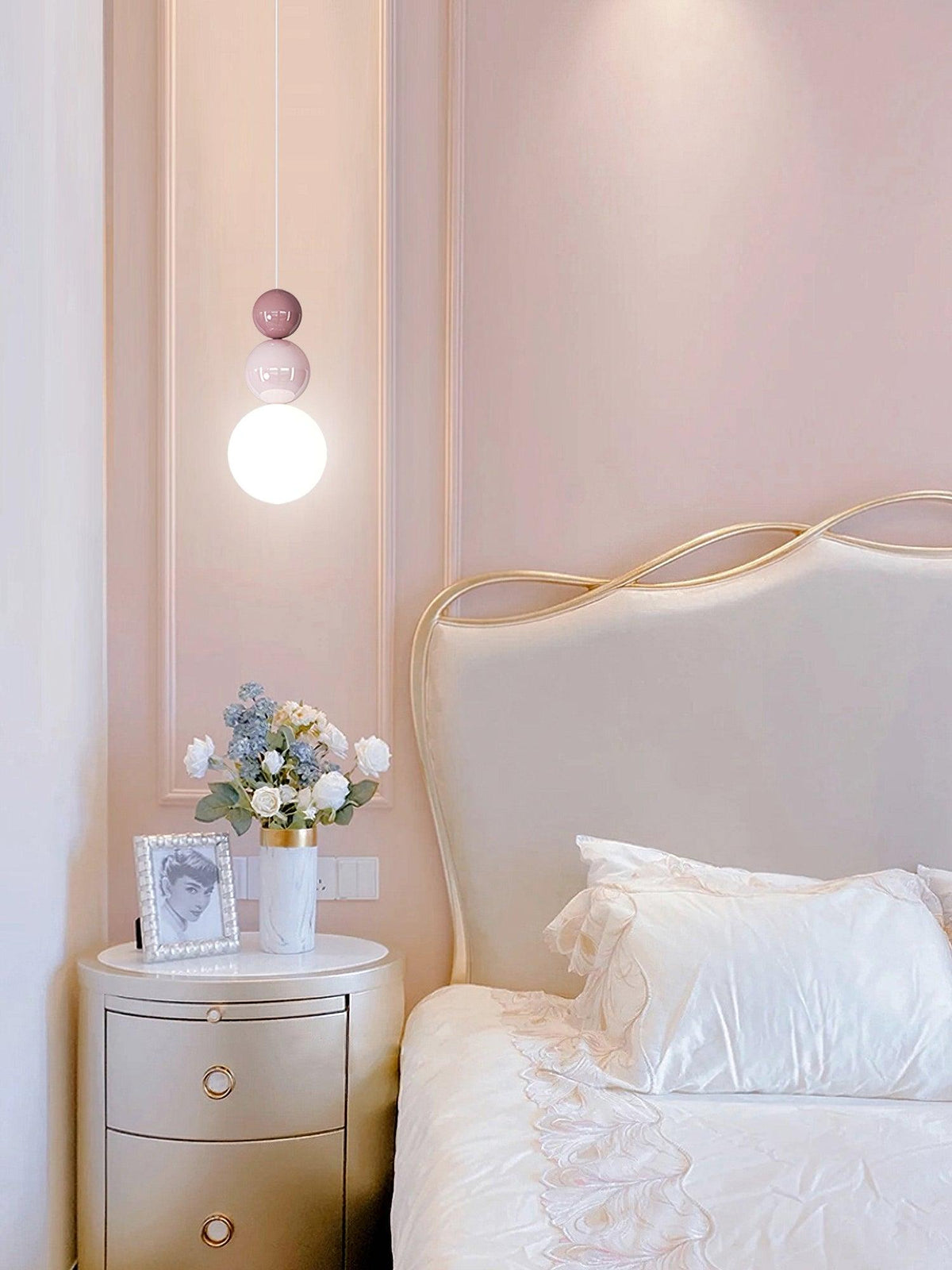 Elynd Acryl drie-ballen hanglamp